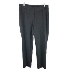 J. Jill Ponte‎ Slim Leg Pants Womens Medium Petite Heather Grey Pull On Stretch